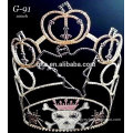 New rhinestone large 2015 latest pumpkin tiara halloween crowns